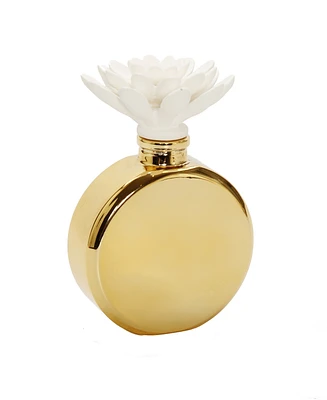Iris Rose Bottle Diffuser with Flower