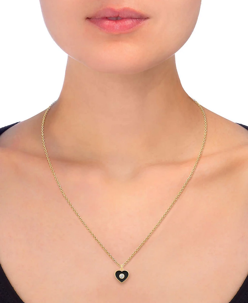 Crystal Enamel Necklace and Earring Set
