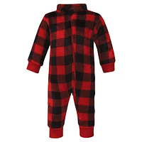 Hudson Baby Boys Unisex Fleece Jumpsuits