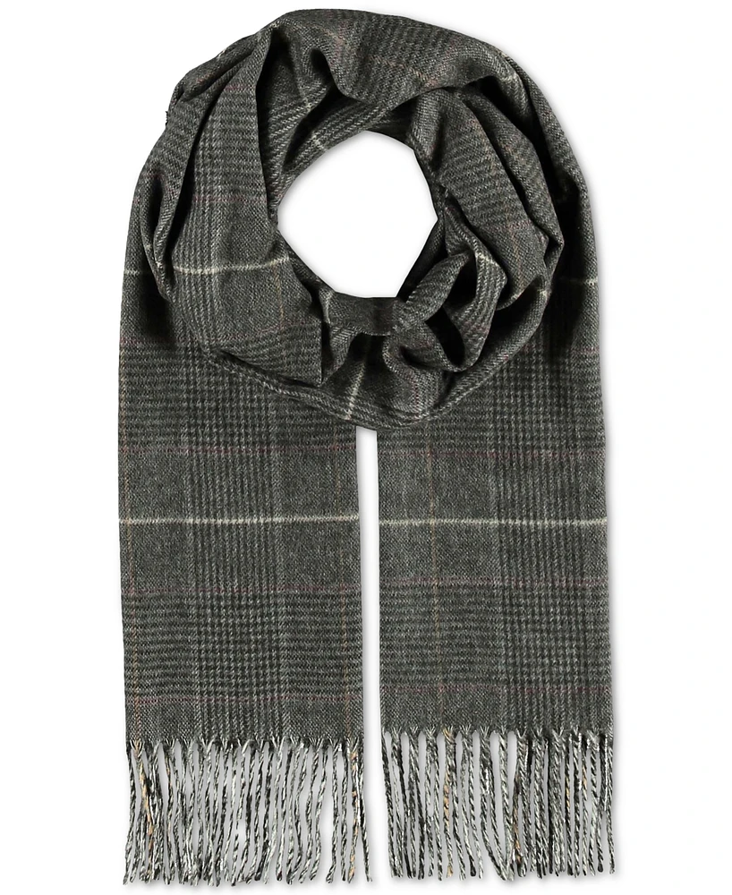 V. Fraas Men's Prince of Wales Plaid Scarf
