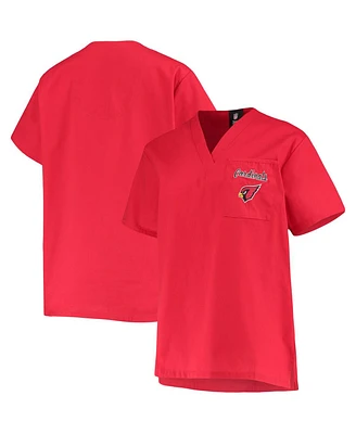 Women's Concepts Sport Cardinal Arizona Cardinals Scrub Top