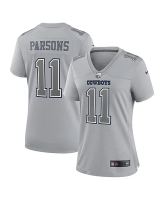 Women's Nike Micah Parsons Gray Dallas Cowboys Atmosphere Fashion Game Jersey