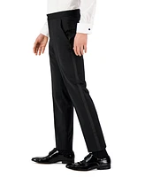 Hugo by Boss Men Unfinished Hem Modern-Fit Wool Blend Super Flex Stretch Tuxedo Pant