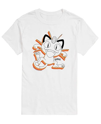 Airwaves Men's Pokemon Meowth Graphic T-shirt
