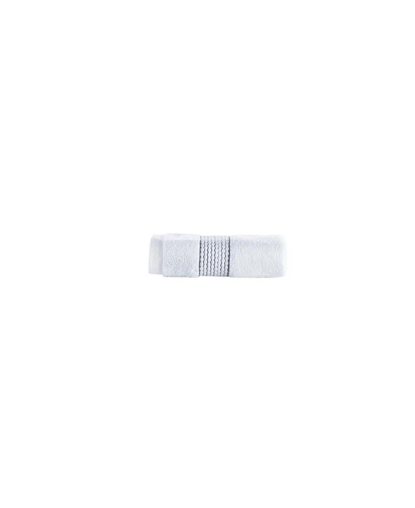 Brooks Brothers Rope Stripe Border Turkish Cotton Washcloth, 12" x