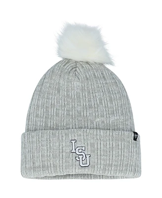 Women's '47 Gray Lsu Tigers Koda Cuffed Knit Hat with Pom