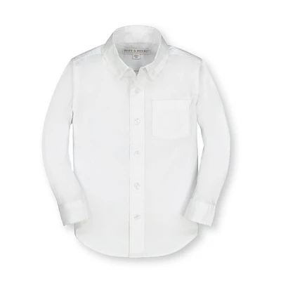 Hope & Henry Boys Poplin Button Down Shirt