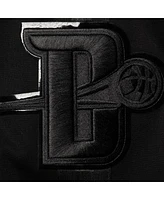 Men's Pro Standard Detroit Pistons Triple Black Gloss Shorts