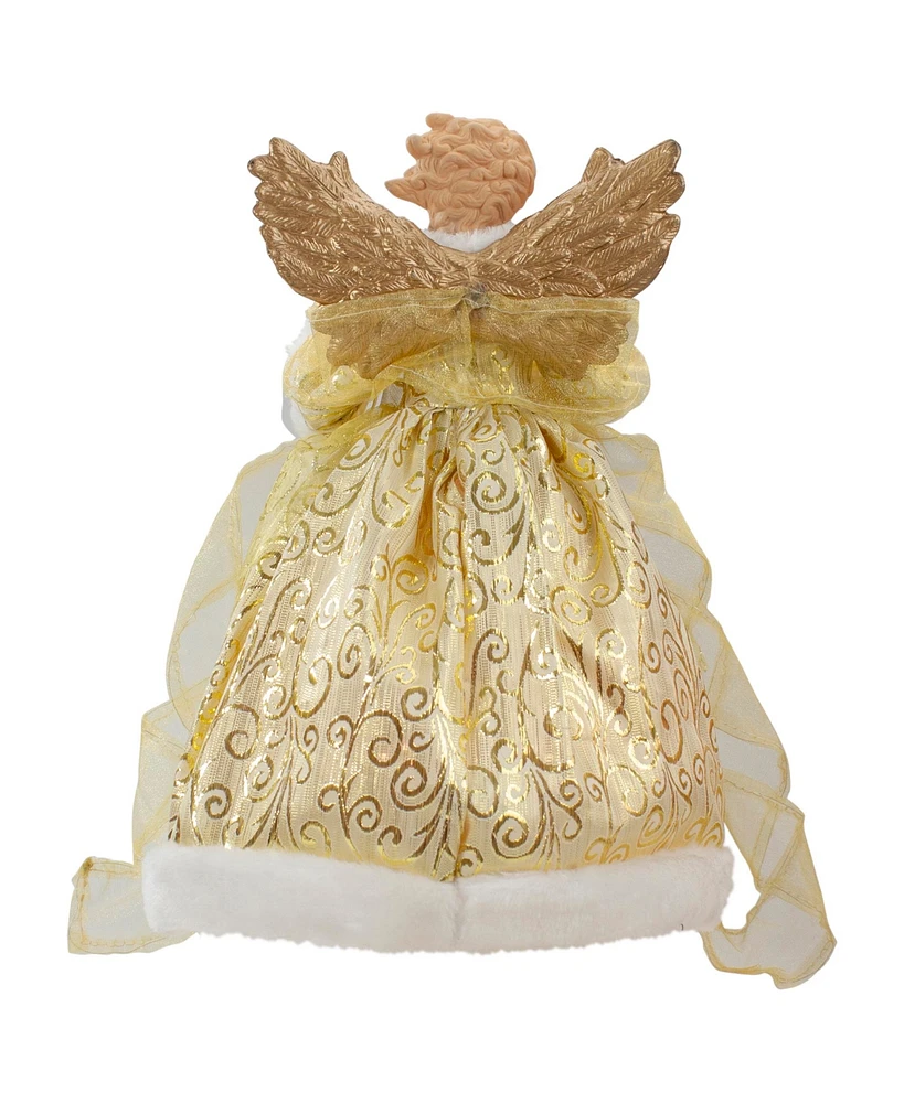 Northlight Lighted Angel With Wings Christmas Tree Topper With Clear Lights, 12"