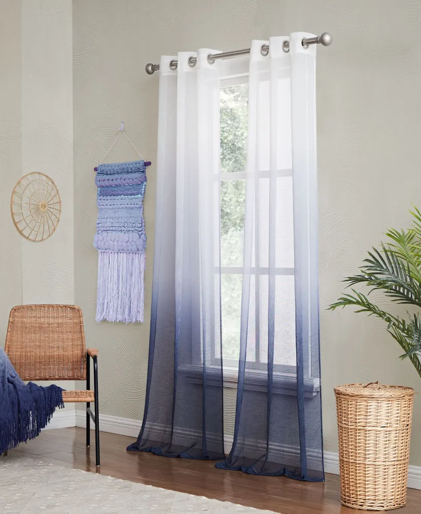 Dainty Home Shadow Window Panel Set 76" W x 84" L