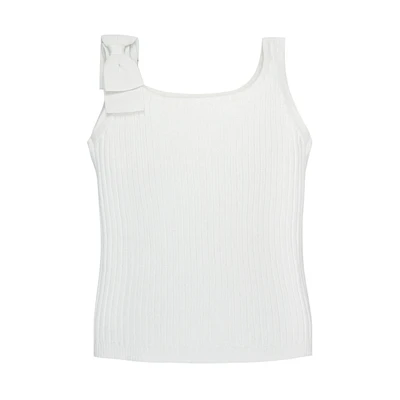 Hope & Henry Baby Girls Sleeveless Sweater Tank with Bow