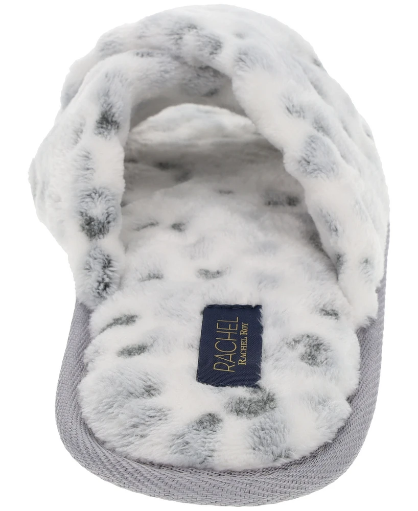 Rachel Rachel Roy Women's Gift Set with X-Band Plush Slipper and Cheetah Blanket Set
