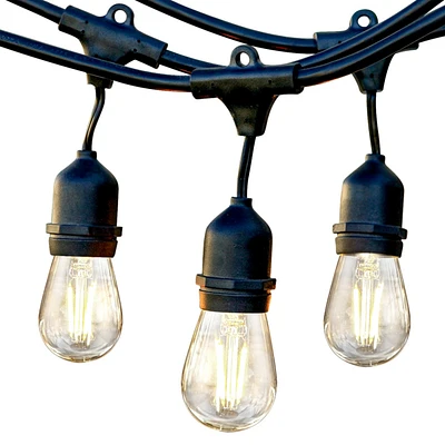 Brightech Ambience Pro 48 ft. Indoor/Outdoor Led Weatherproof 2-Watt String Lights with Neutral White Hue