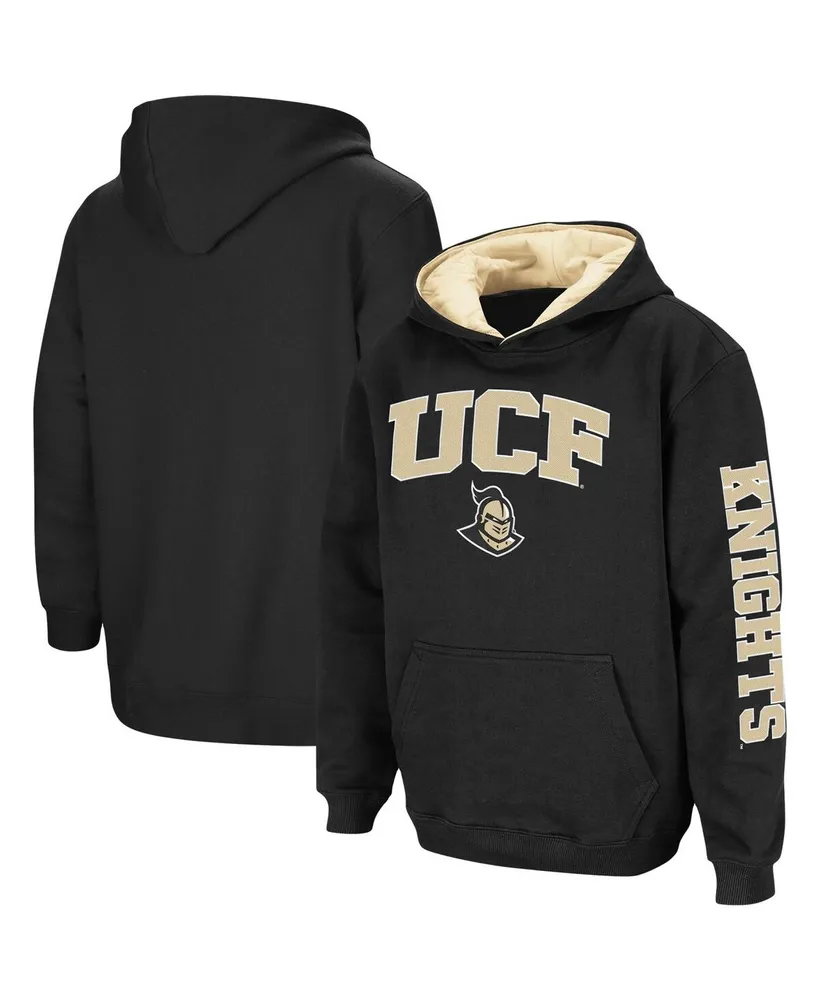 Youth Boys Colosseum Black Ucf Knights 2-Hit Team Pullover Hoodie