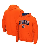 Men's Colosseum Orange Auburn Tigers Arch & Logo 3.0 Pullover Hoodie
