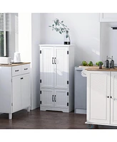 Homcom 48.5" Kitchen Pantry, Storage Cabinet, Cupboard Organizer