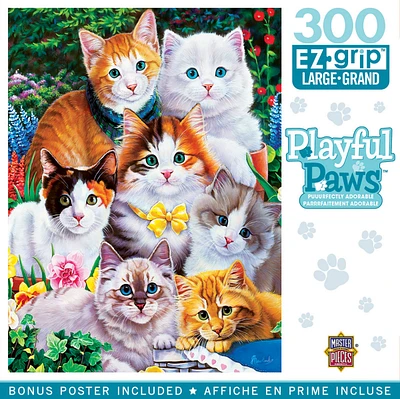 Masterpieces Playful Paws - Puuurfectly Adorable 300 Piece Ez Grip Puzzle