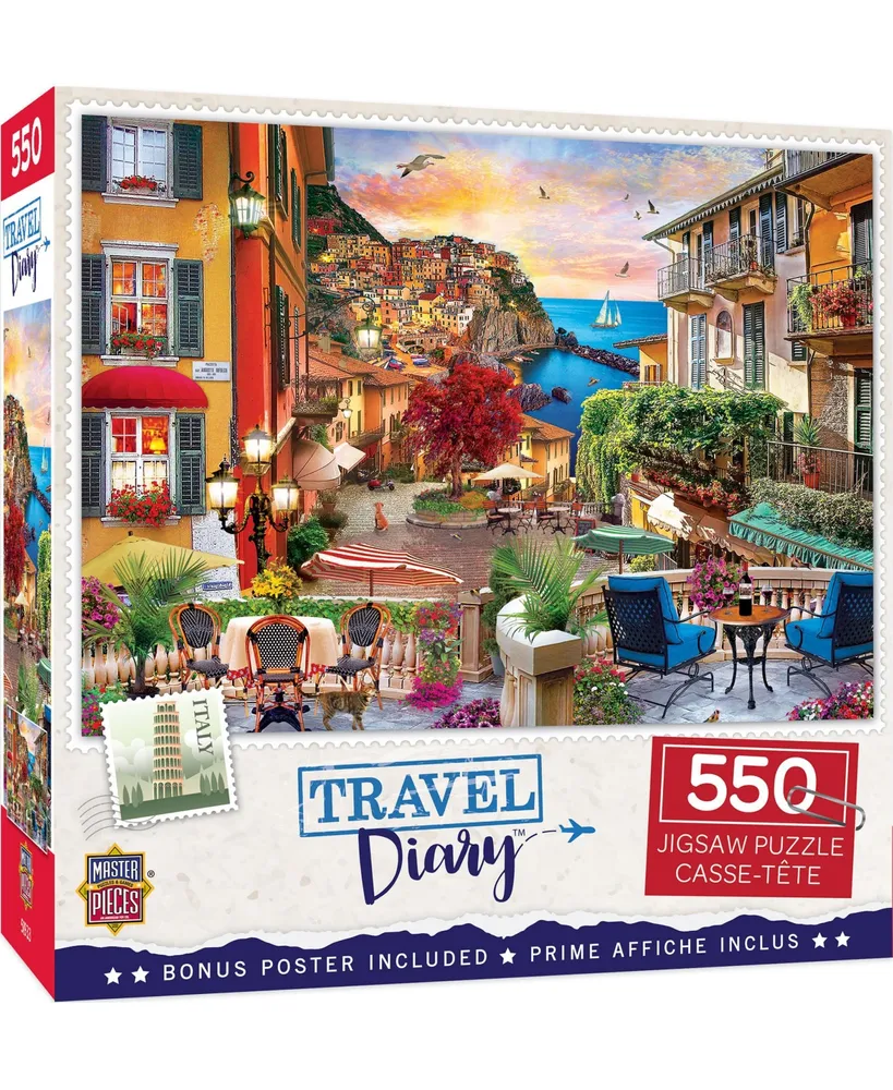 MasterPieces Travel Diary - Italian Afternoon 500 Piece Jigsaw Puzzle