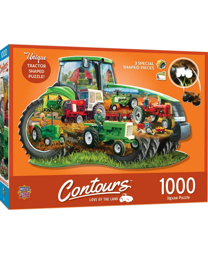 MasterPieces Contours Love of the Land 1000 Piece Shaped Jigsaw Puzzle