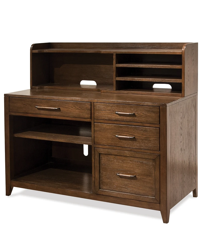 Vogue Hutch & Credenza Two Piece Home Office Desk Set