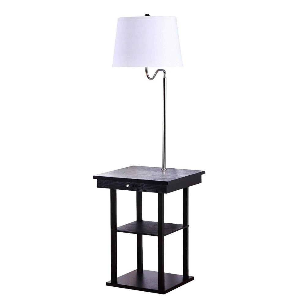 Brightech Madison 56" Led Table and Lamp Combo with Usb Port Outlet