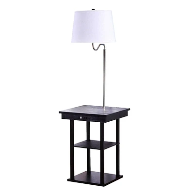 Brightech Madison 56" Led Table and Lamp Combo with Usb Port Outlet