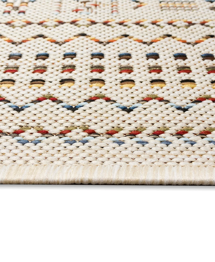Liora Manne' Panel Stripe 3'3" x 4'11" Outdoor Area Rug