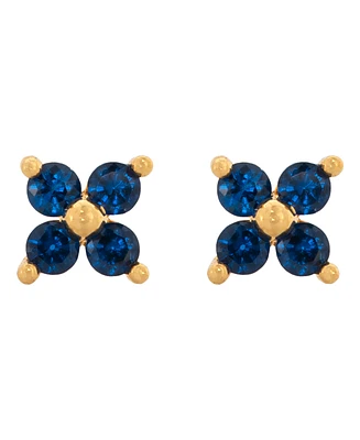 Girls Crew Women's Teeny Tiny Sapphire Cluster Studs