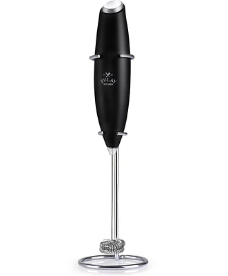 Double Whisk Milk Frother With Stand