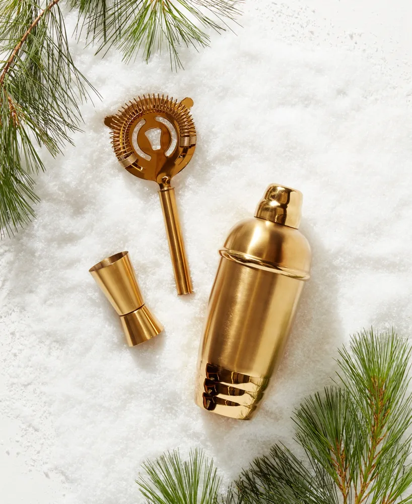 Lenox Tuscany Classics Gold-Tone Cocktail Shaker Set