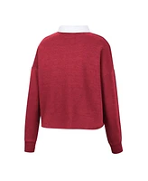 Women's Colosseum Cardinal Stanford Cardinal I Love My Job Rugby Long Sleeve Shirt