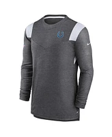 Men's Nike Charcoal Indianapolis Colts Sideline Tonal Logo Performance Player Long Sleeve T-shirt