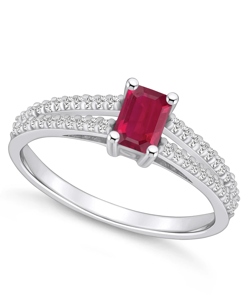 Macy's Ruby (3/4 Ct. t.w.) and Diamond (1/5 Ring