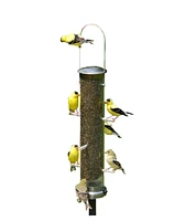 Aspects ASP400 Quick Clean Nyjer Tube Bird Feeder Brushed Nickle