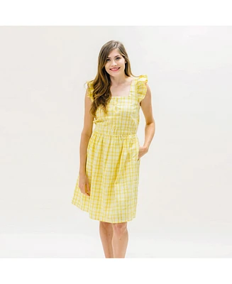 Hope & Henry Women's Flutter Sleeve Sun Dress