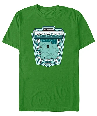 Fifth Sun Men's Bulbasaur Badge Short Sleeve T-shirt