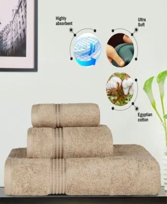 Superior Solid Quick Drying Egyptian Cotton Bath Towel Sets