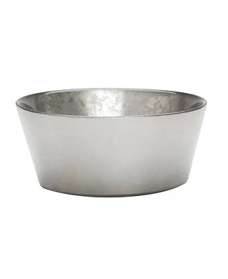 Classic Touch Raised Rim Design Glitter Bowl