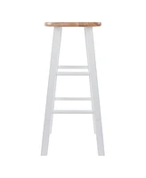 Winsome Element 2-Piece Wood Bar Stool Set