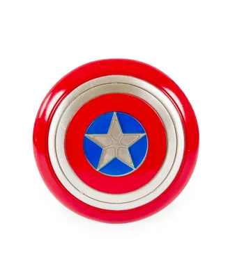 Marvel Studios Captain America 4-Inch Shield Prop Replica | Action Figure Statue, Desk Toy Accessories, Home Office Decor | The Avengers Infinity Saga