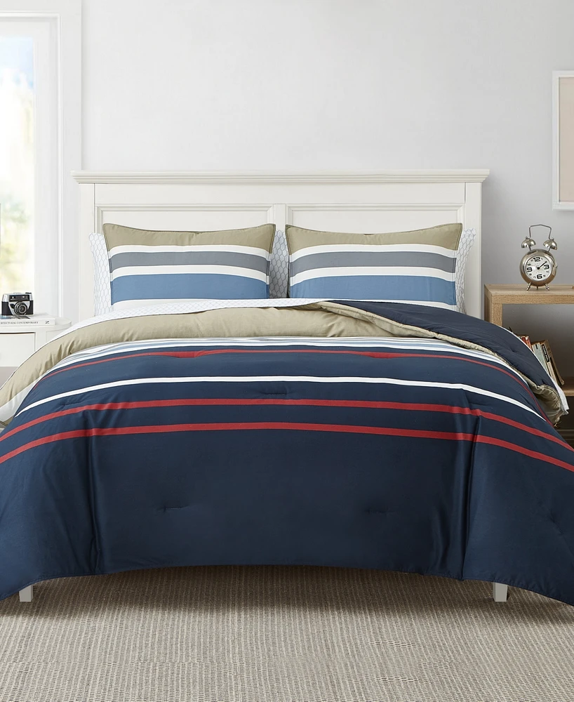 Nautica Bradford Reversible 2-Piece Duvet Cover Set, Twin