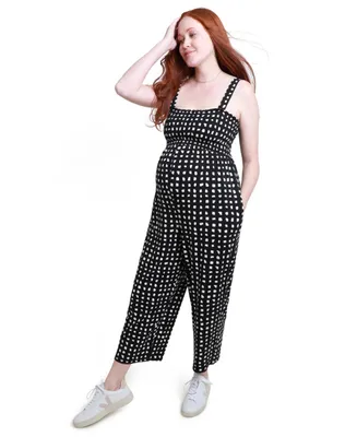 Ingrid + Isabel Maternity Smocked Bodice Jumpsuit