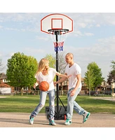 Adjustable Basketball Hoop System Stand Kid Indoor Outdoor Net Goal