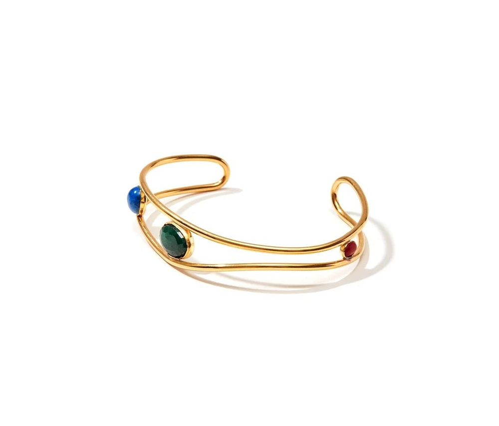 Nectar Nectar New York Contoured Three Gemstone Bracelet