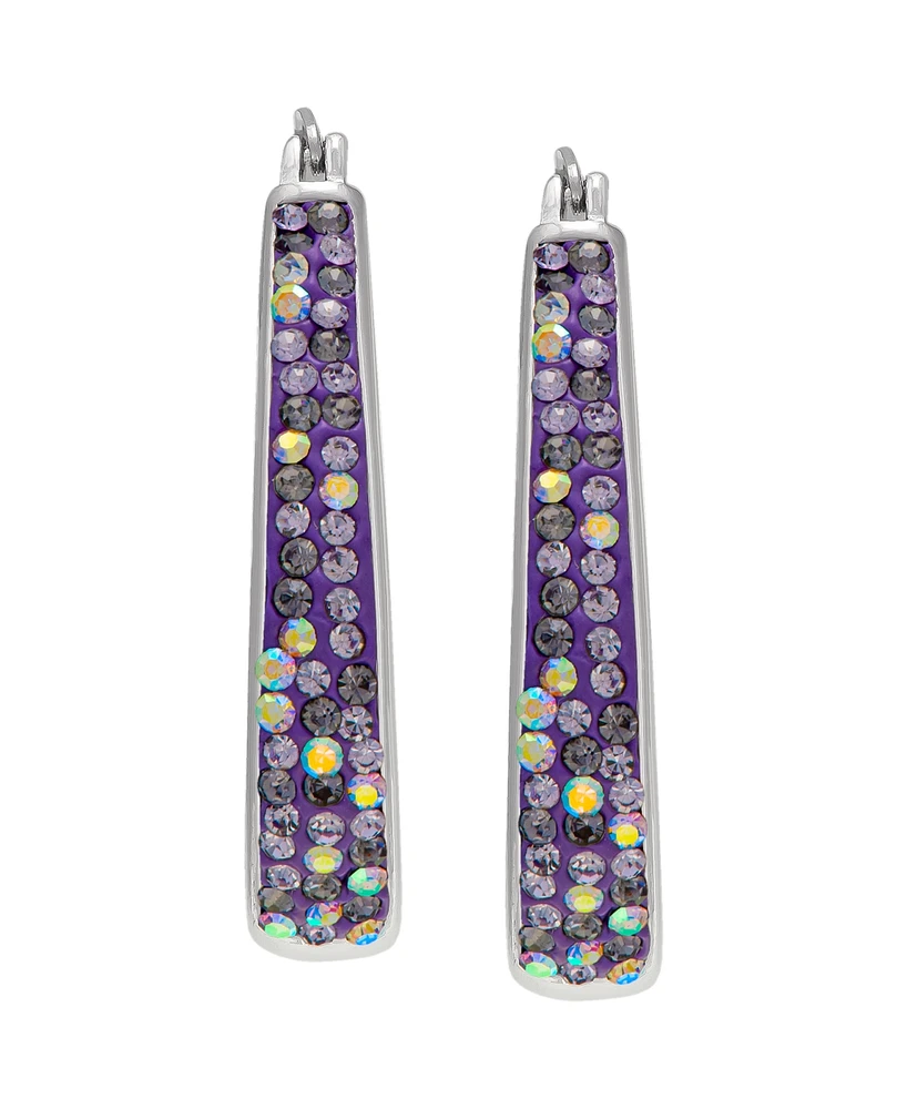 Macy's Women's Color Crystal Hoop Earrings