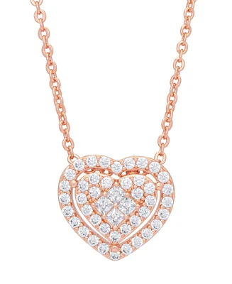 Macy's Cubic Zirconia Heart Pendant
