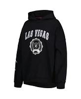 Women's Tommy Hilfiger Black Las Vegas Raiders Becca Drop Shoulder Pullover Hoodie