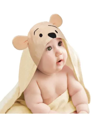Lambs & Ivy Baby Disney Winnie the Pooh Tan Cotton Hooded Bath Towel