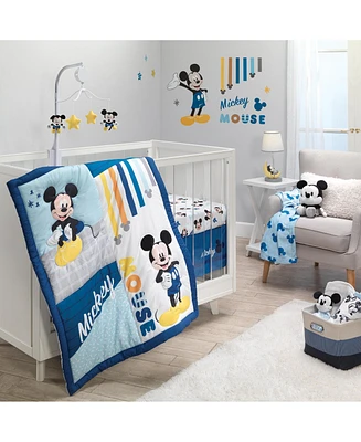 Lambs & Ivy Disney Baby Forever Mickey Mouse 3-Piece Blue Crib Bedding Set