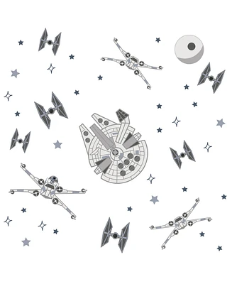 Lambs & Ivy Star Wars Squadron X-Wing/Tie Fighter/Millennium Falcon Wall Decals